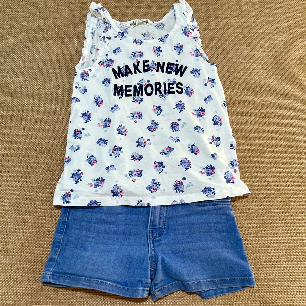 Celebrity Pink Size 8 Jean Shorts with H&M Top